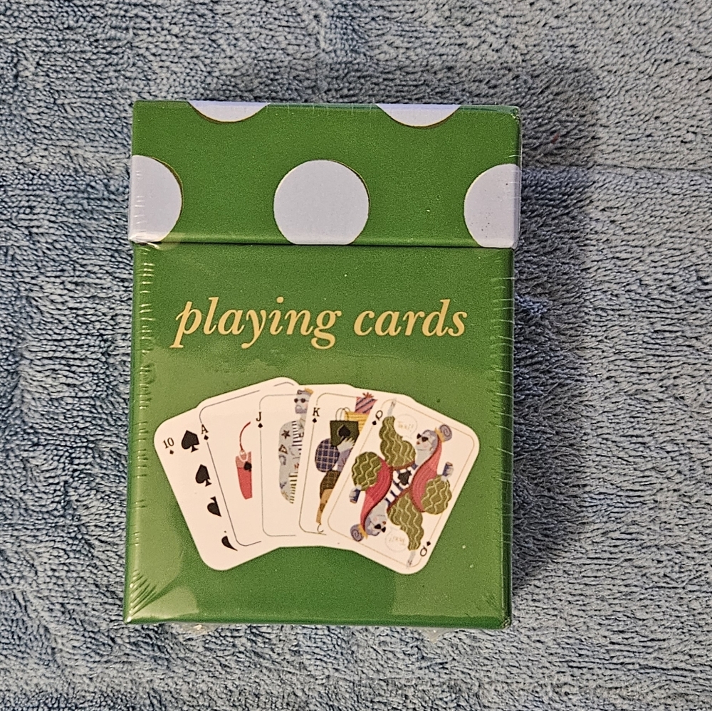 Kate Spade x Target Green Playing Cards Set, New